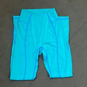 BuffBunny Lochness Leggings in Atlantis Teal/H2O size S